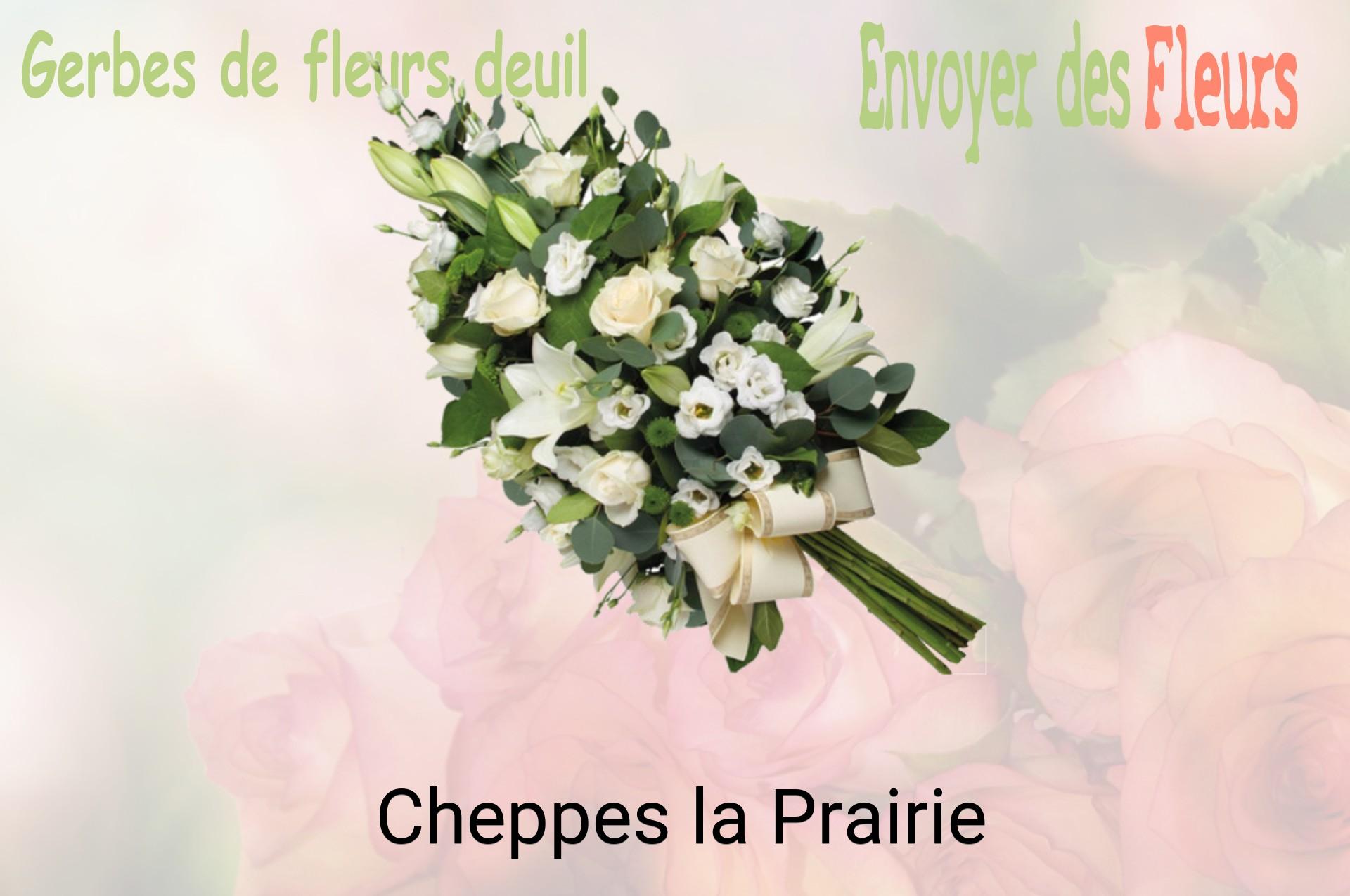 Gerbe de fleurs de deuil livrée à Cheppes-la-Prairie